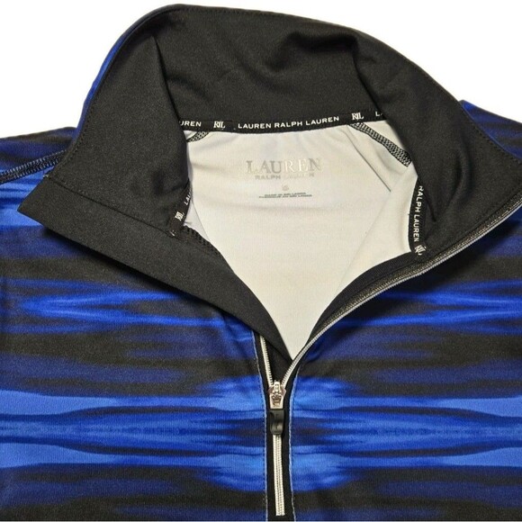 Ralph Lauren Athletic Pullover Women’s S Blue 1/4 Zip Long Sleeve Thumb Holes - Picture 6 of 9
